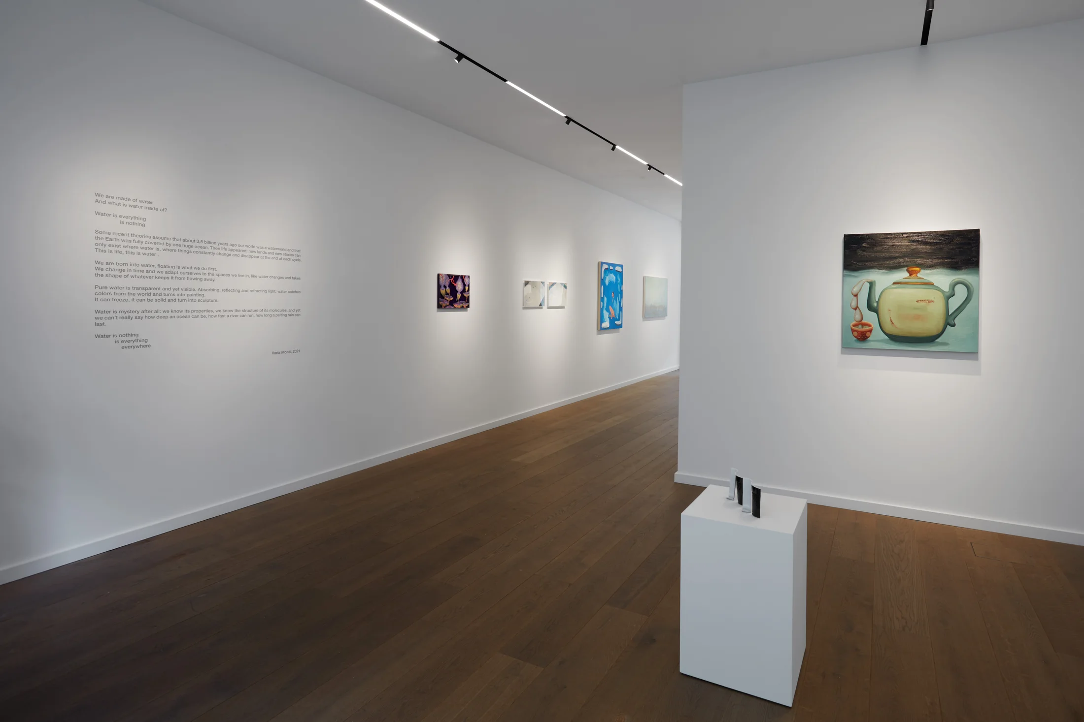 Installation photographs of 'This is Water' a group exhibition at Workplace | London
