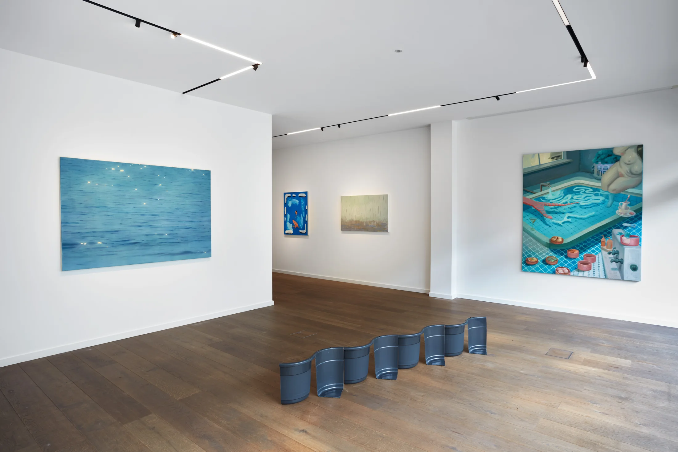 Installation photographs of 'This is Water' a group exhibition at Workplace | London