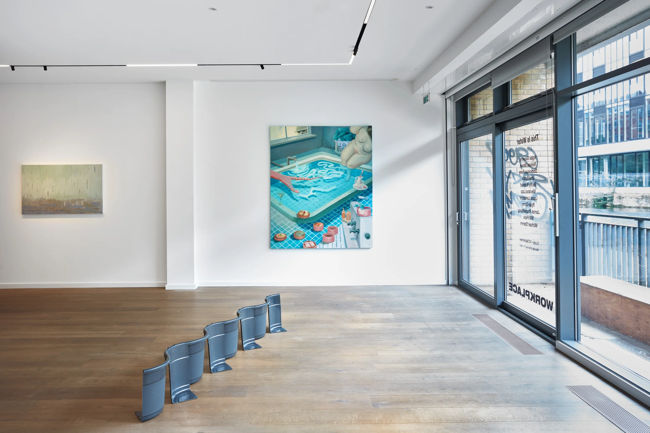 Installation photographs of 'This is Water' a group exhibition at Workplace | London