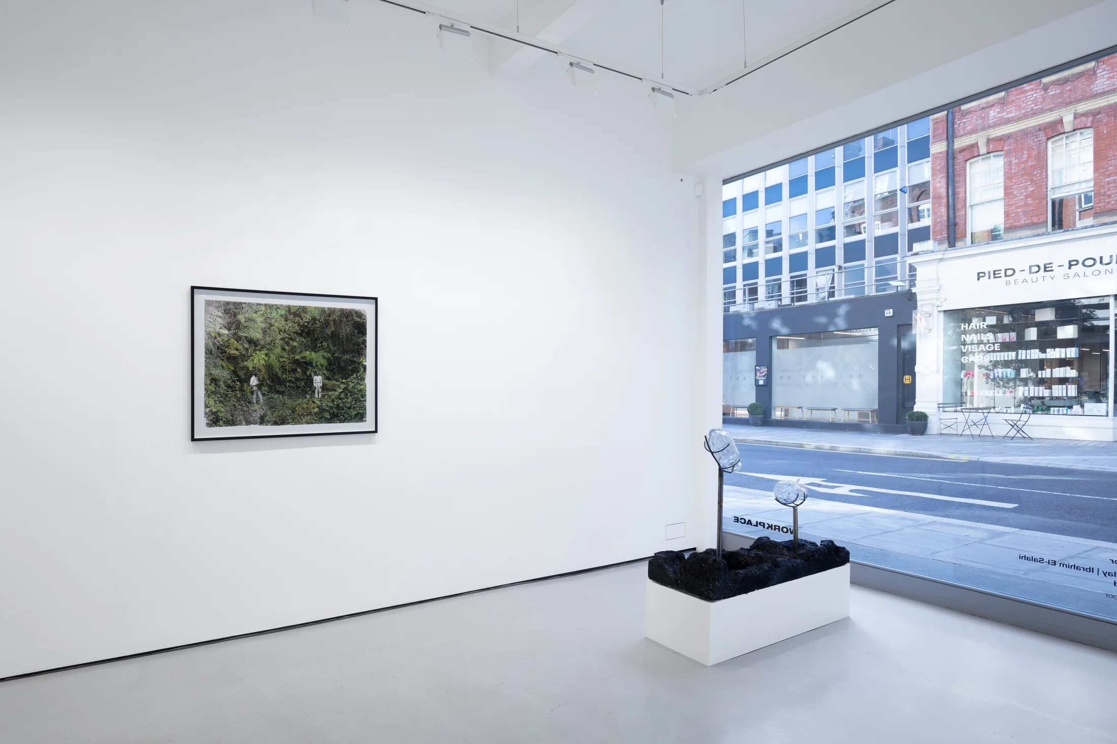 Installation view of Though floating on water at Workplace