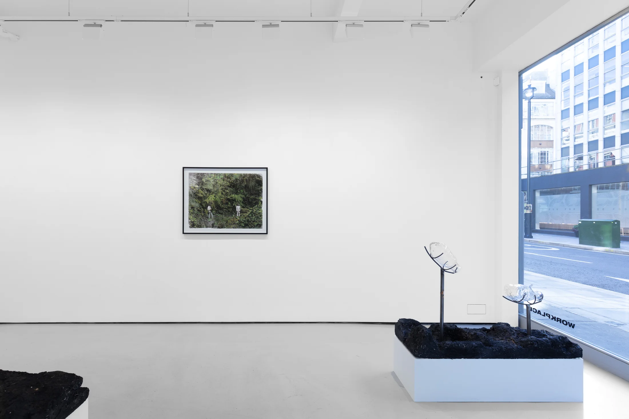Installation view of Though floating on water at Workplace