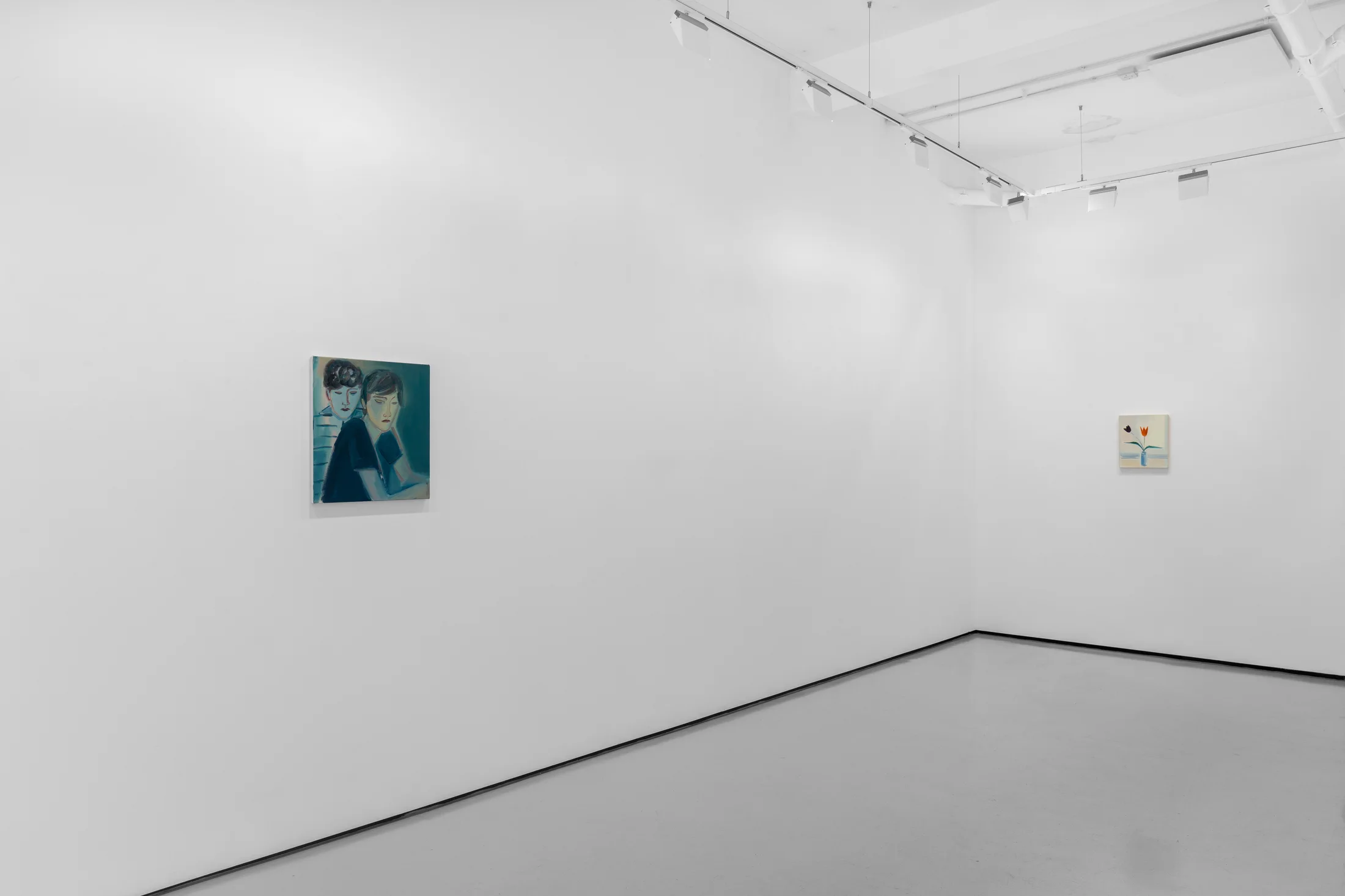 Installation views of Eve Ackroyd's exhibition 'Upon A Tide' at Workplace London