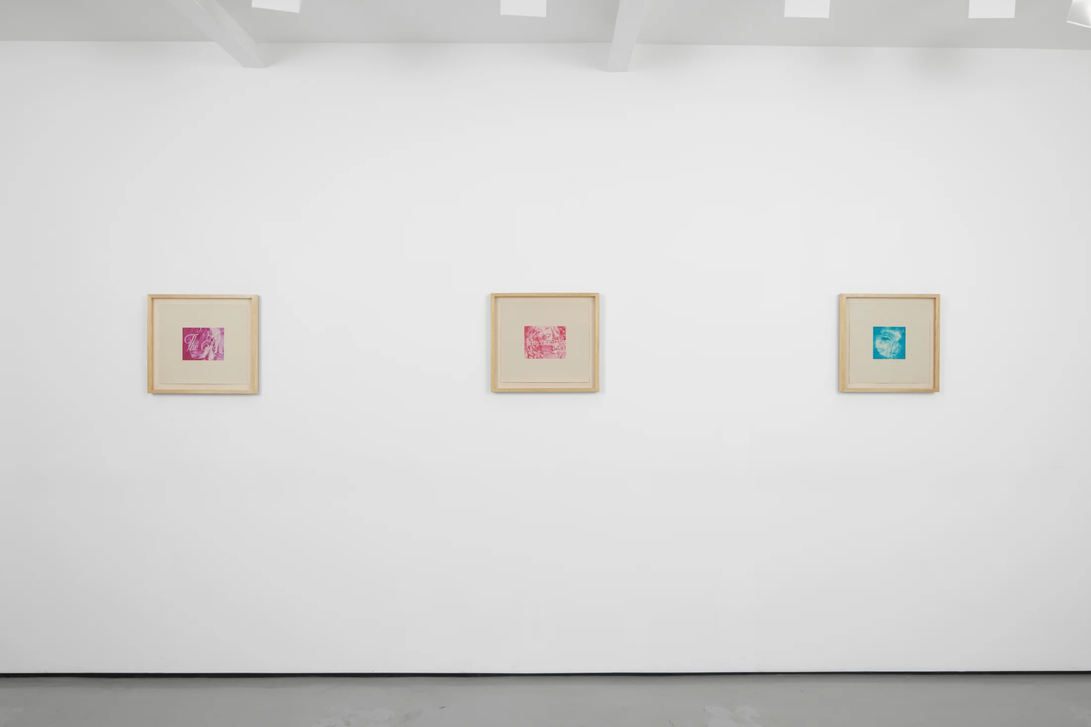 installation views of Julia Maiuri's exhibition at Workplace in London