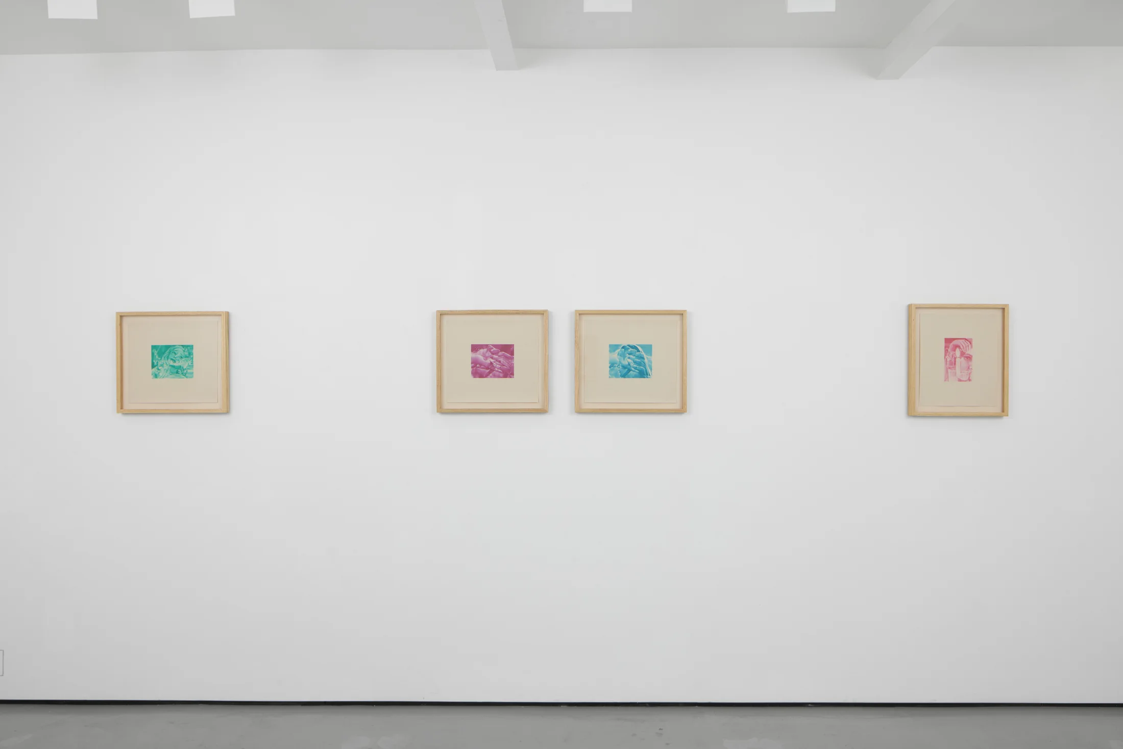 installation views of Julia Maiuri's exhibition at Workplace in London