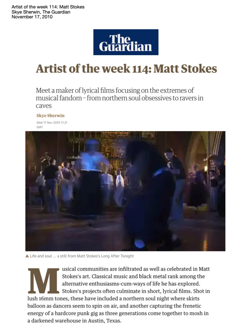 Artist of the week 114: Matt Stokes