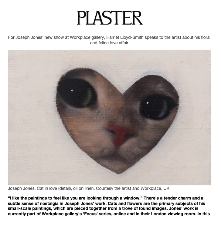 Plaster Magazine article front page